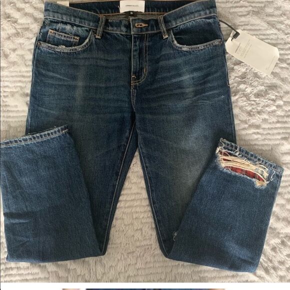 Current/Elliott repaired fling cropped jeans - Picture 3 of 3